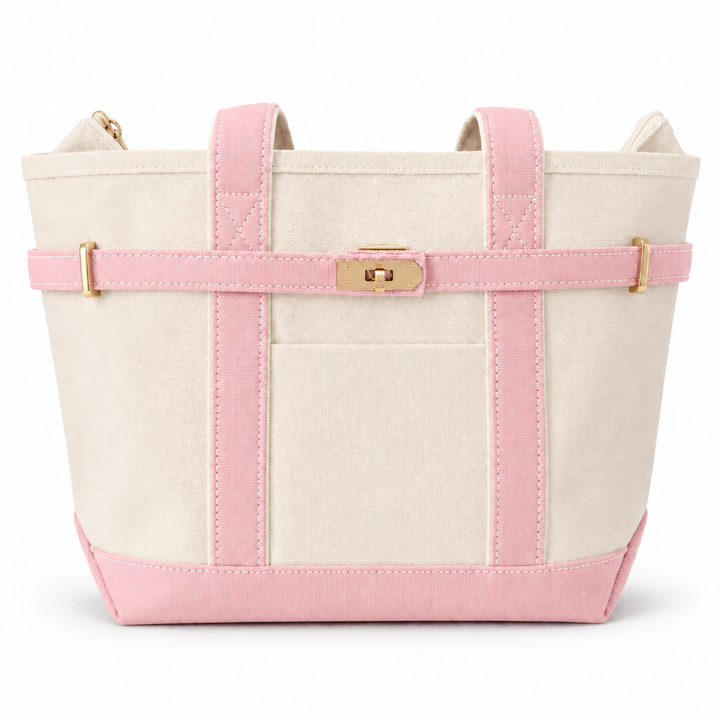 Waterproof Canvas Boat Bag - Light Pink