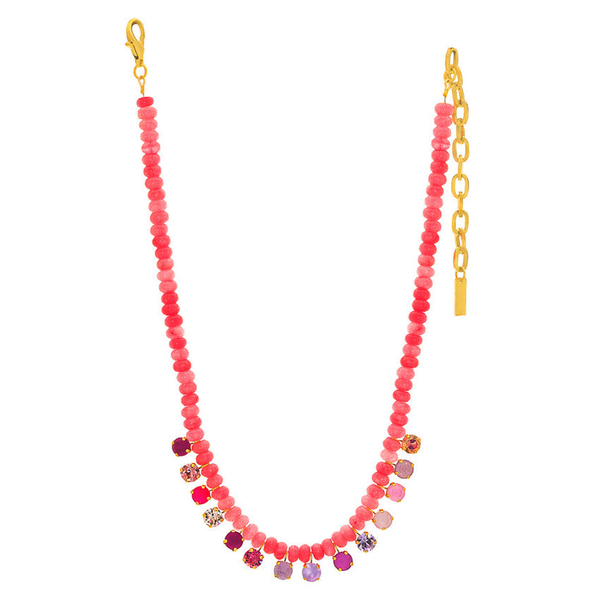 TOVA Bonnie Necklace in Dusty Rose
