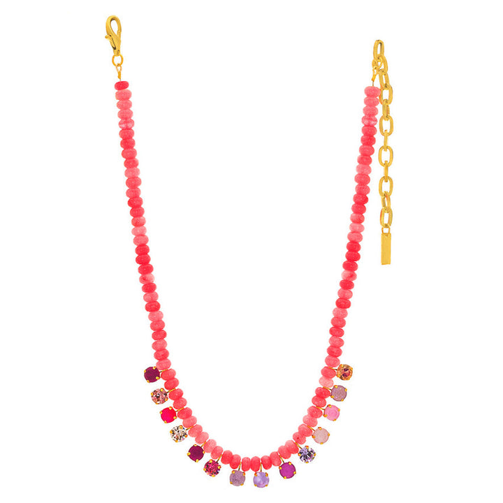 TOVA Bonnie Necklace in Dusty Rose