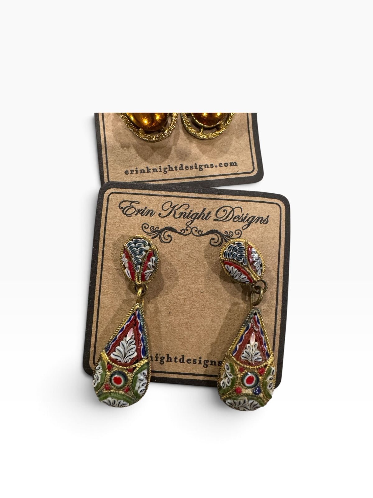 Parisian Keepsake Enamel Earring