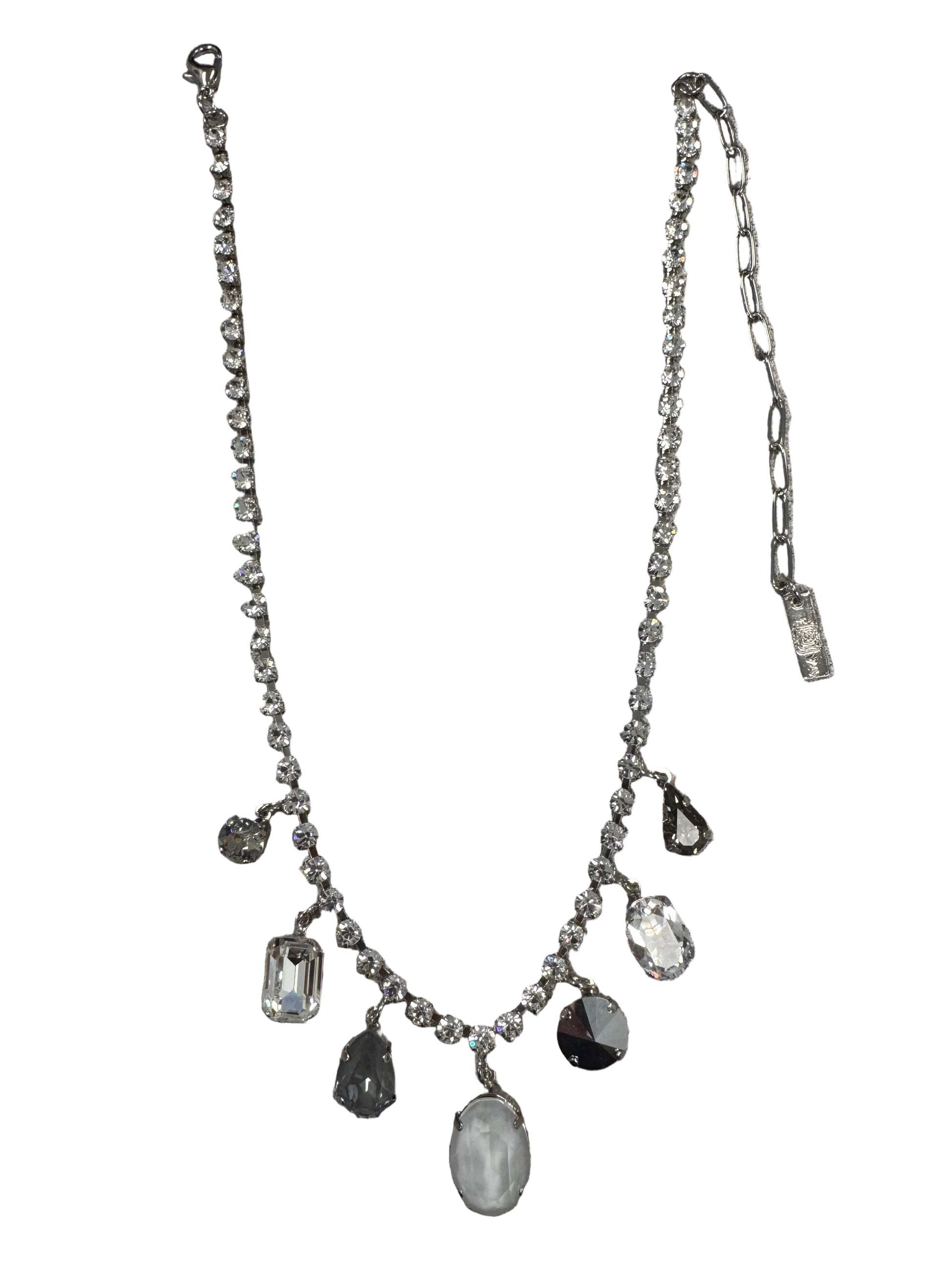 TOVA Zeren Necklace in Silver Chrome