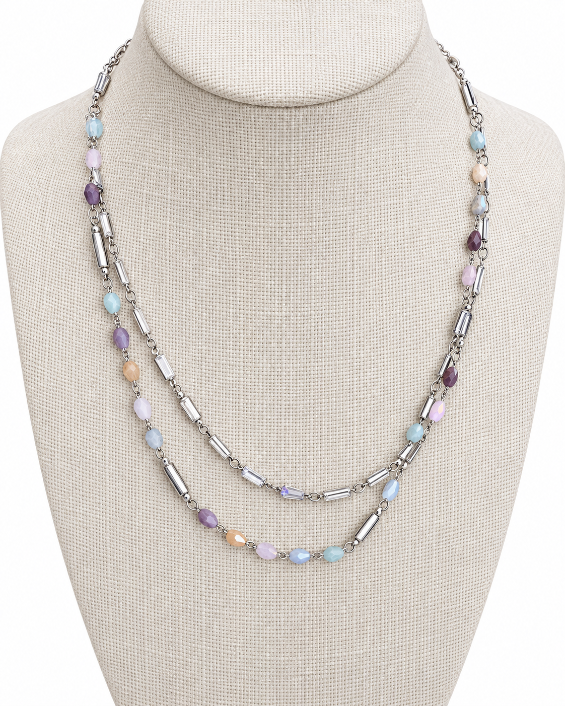 Pastel Chip Layers Necklace
