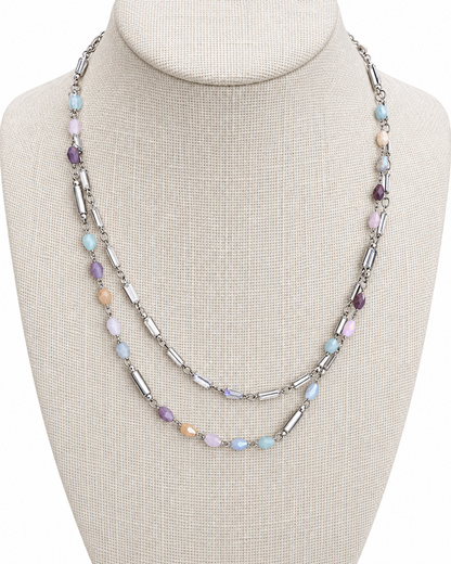 Pastel Chip Layers Necklace