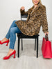 Leopard Print Soft Faux Fur Overcoat
