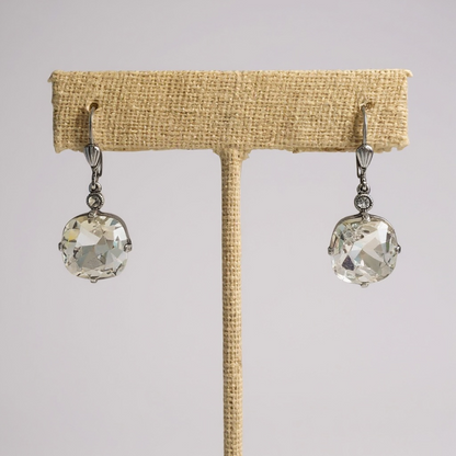 Luxe Round Crystal Earrings - 3 Colors