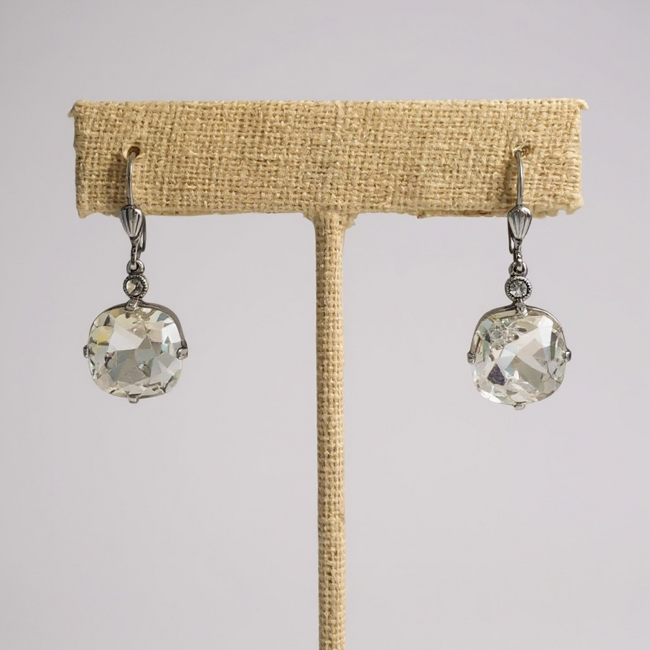 Luxe Round Crystal Earrings - 3 Colors