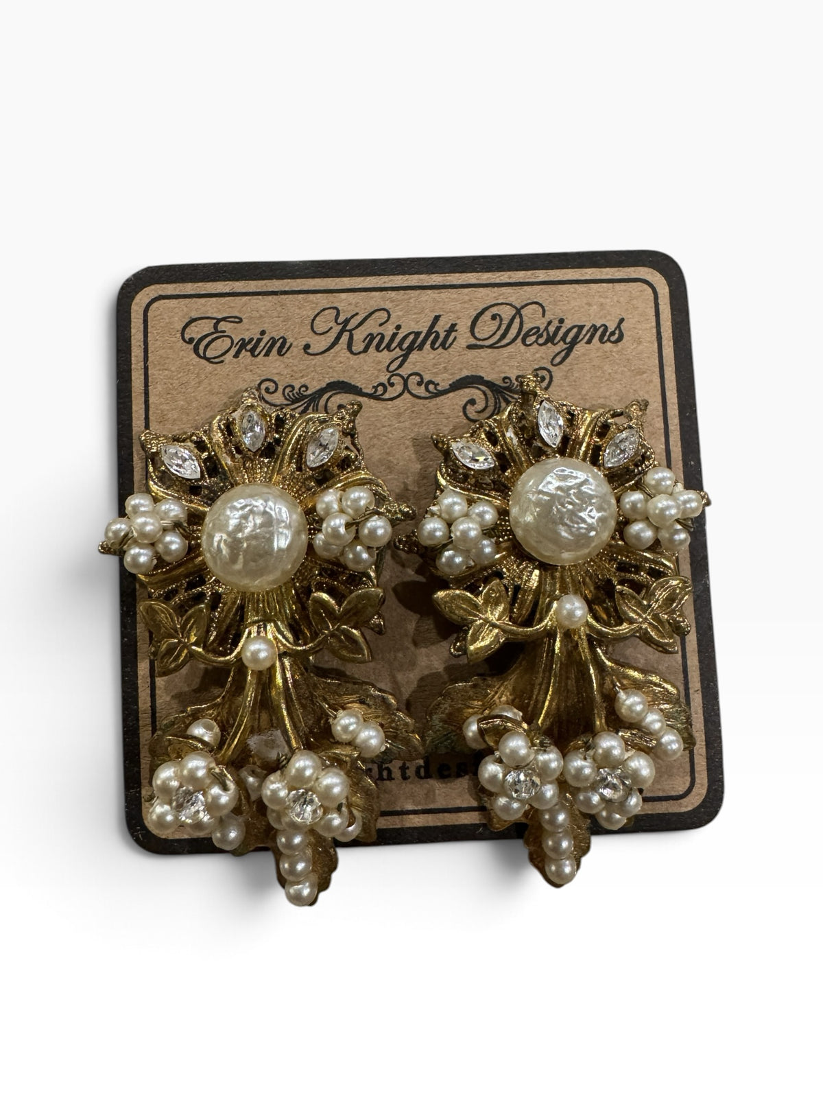 Vintage Daydream Pearl and Flower Earring
