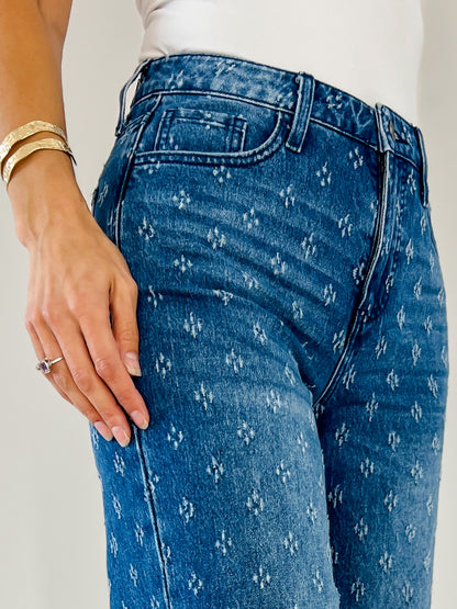 The Statement Straight - Textured Classic Blue