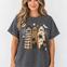 3 Trendy Ghosts On Dark Grey Graphic Tee