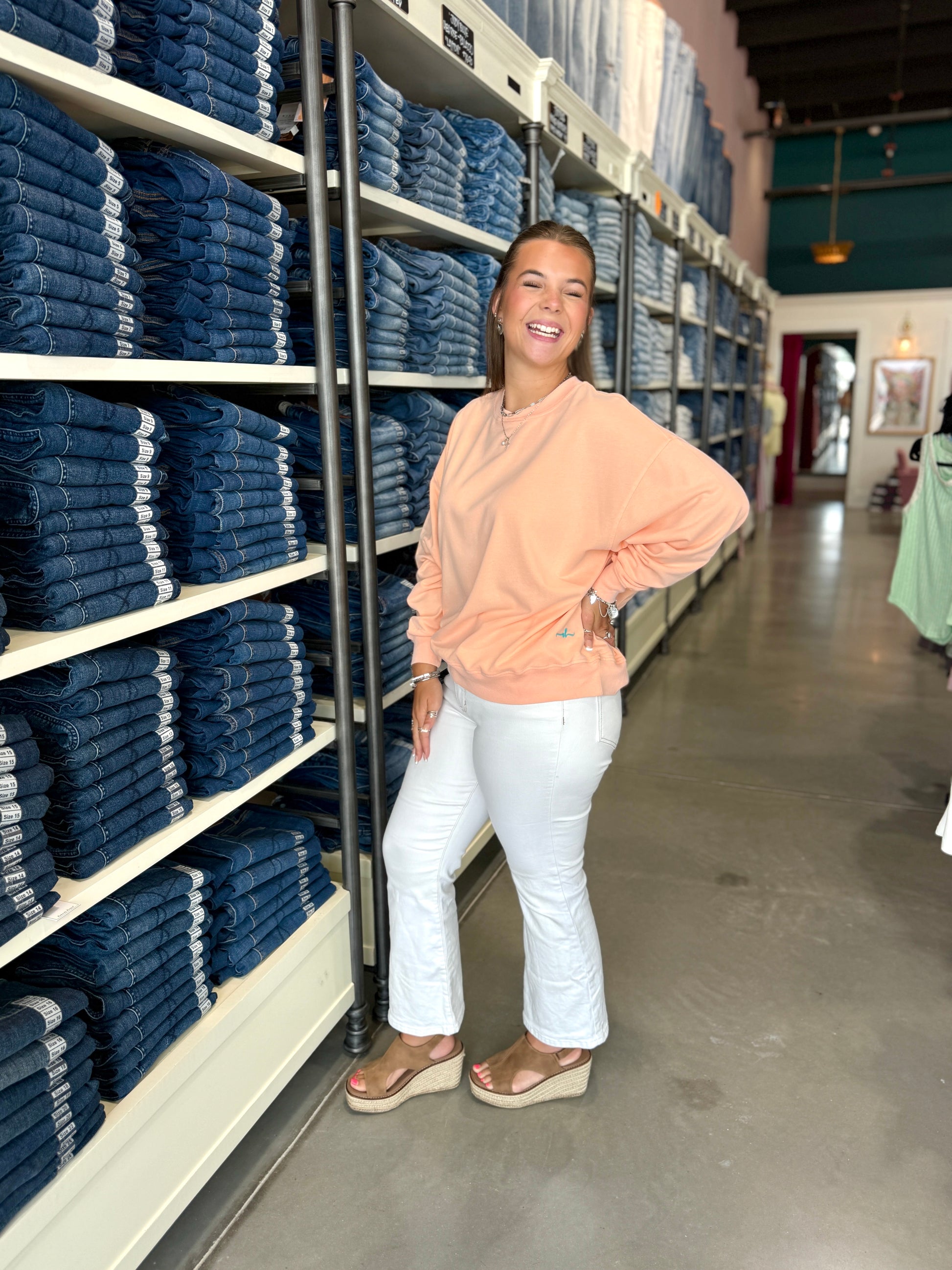 The Eleanor Lightweight Luxe Sweatshirt - Confetti Collection