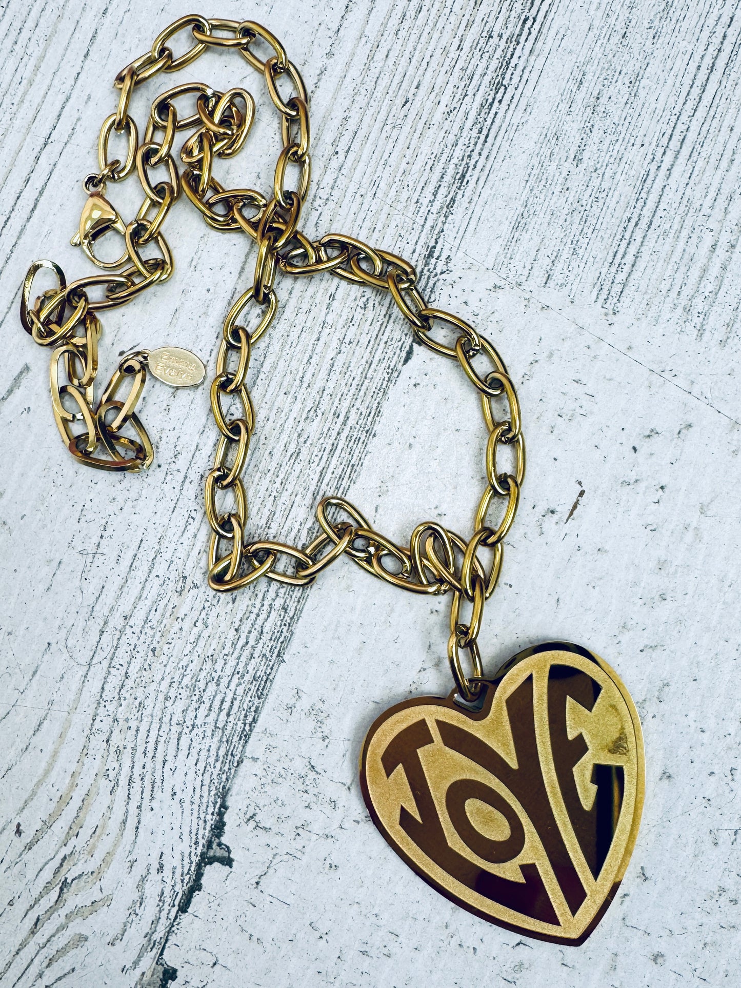 Large LOVE Heart Necklace