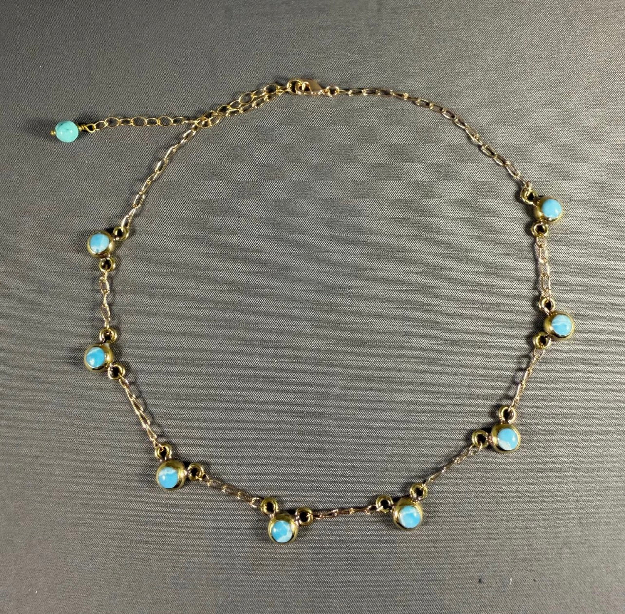 Brass Multi Dot Choker Necklace