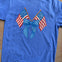 Embroidery Look American Flag with Bow