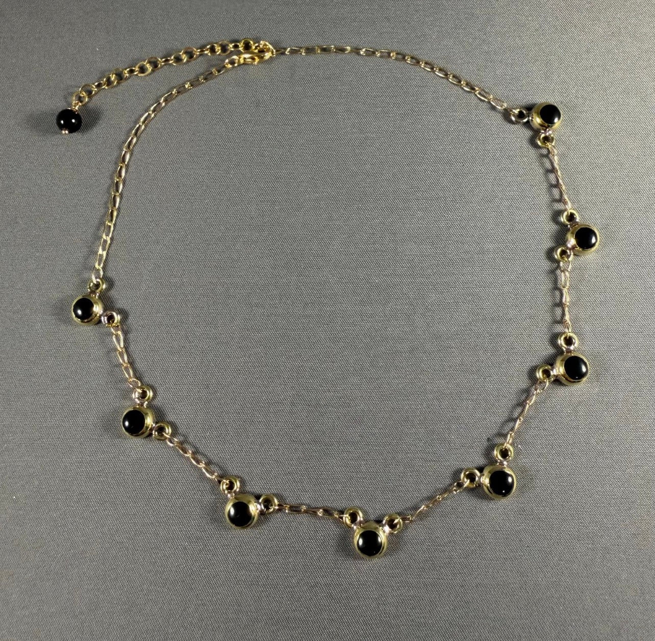 Brass Multi Dot Choker Necklace