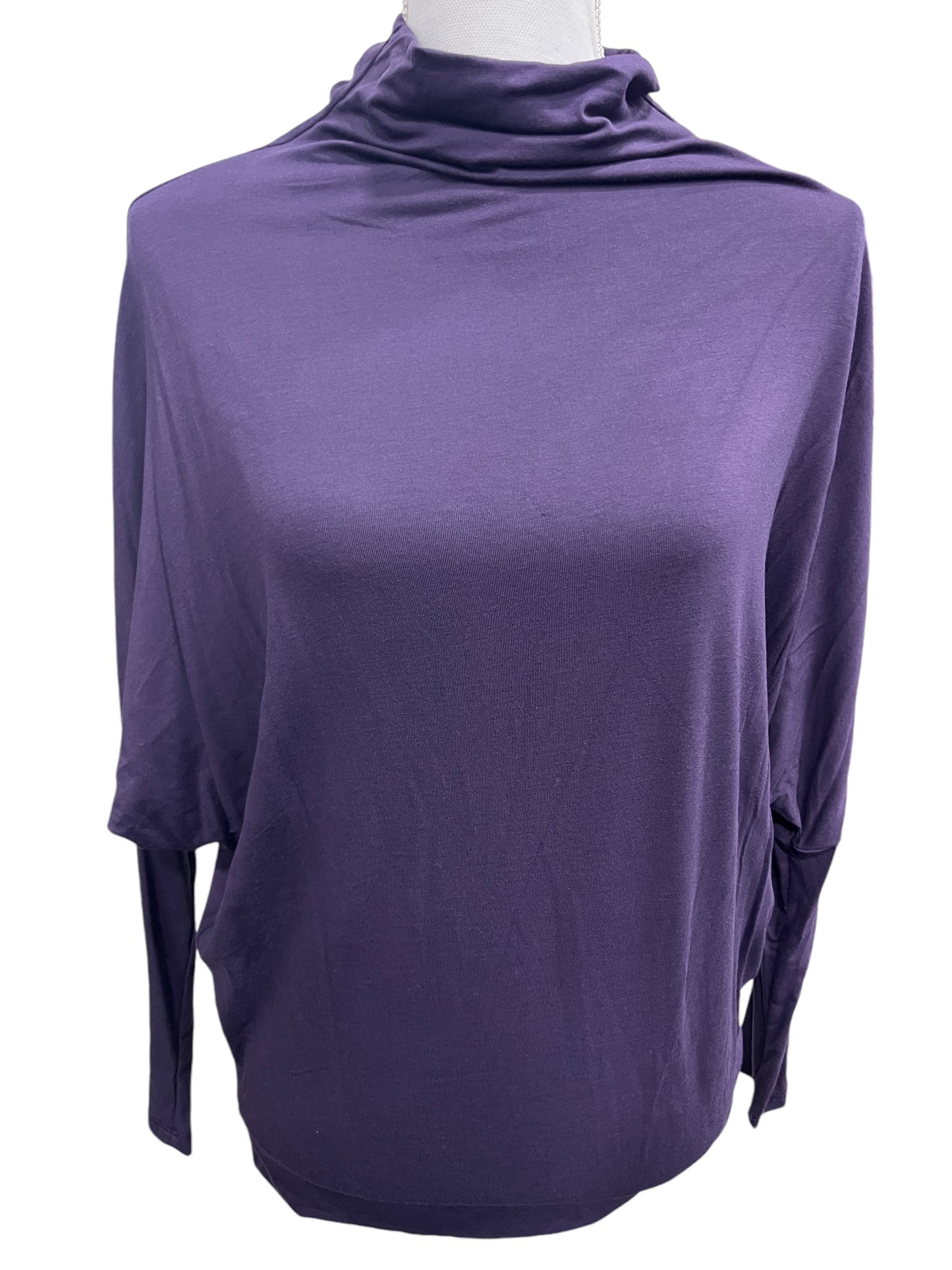 Slouchy Funnel Neck Dolman Top