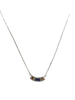 BB Lila Posey Baguette Center Silver Necklace