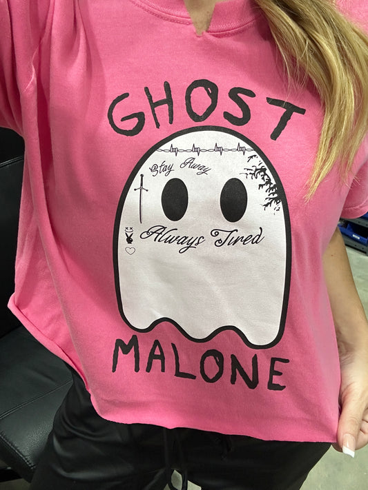 Ghost Malone Pink Graphic Tee