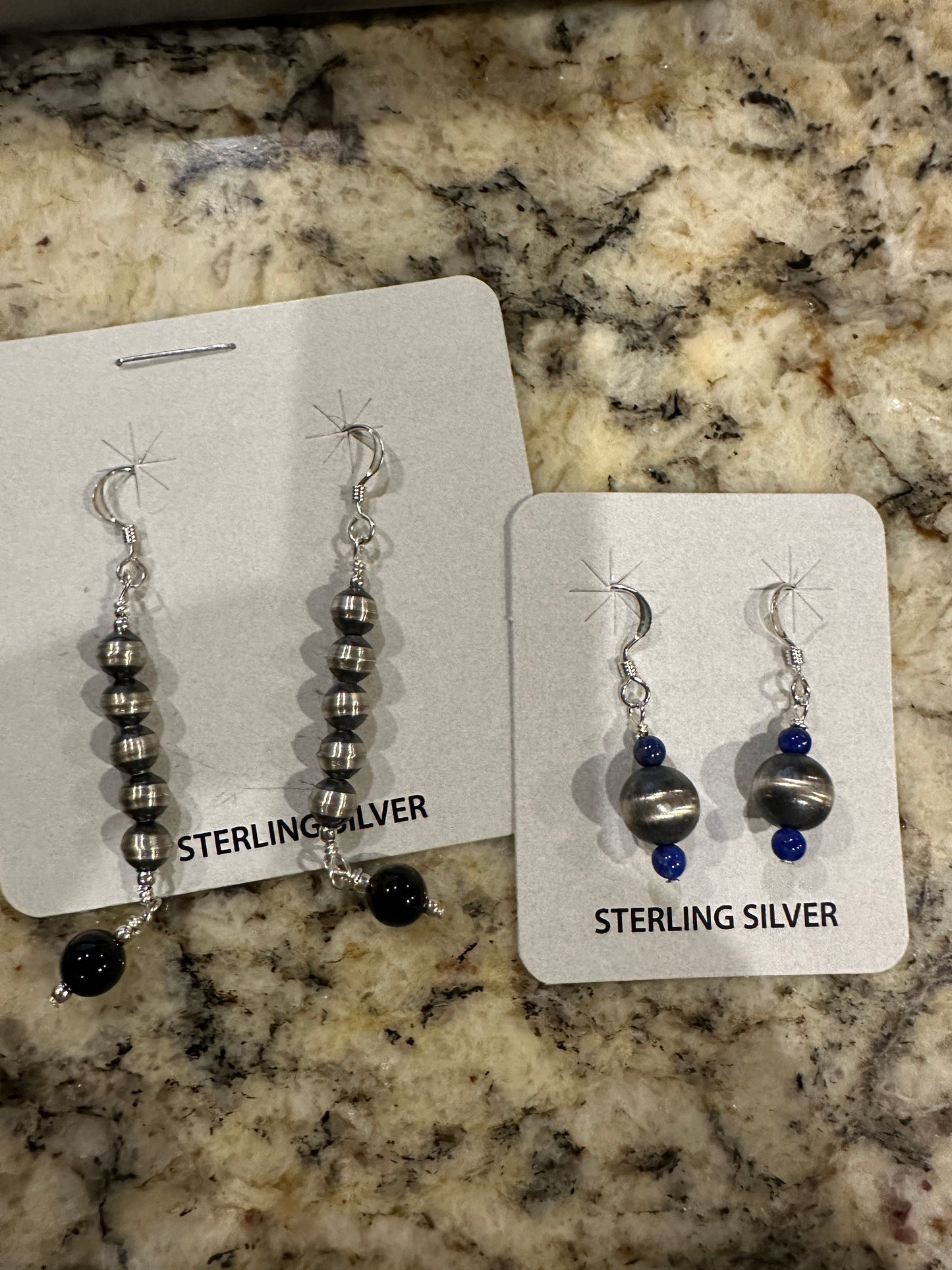 Sterling Silver Onyx & Lapis