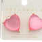 Transclucent Crush Worthy Heart Post Earrings