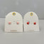 Tiny Enamel Heart Stud Earrings
