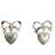Bow Heart Dangle Earrings