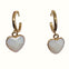 Opal Stone in Gold Dangle Earrings