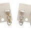 Pearl and Clear Stone Dangle Earrings