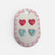 Two Pack Colorful Conversation Heart Stud Earrings