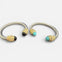 Silver Twisted Cable Cuff Bracelets with Gold and Stone Ends