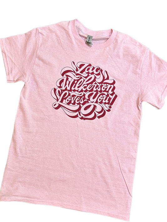 Zac Wilkerson Loves You Merch Graphic Tee