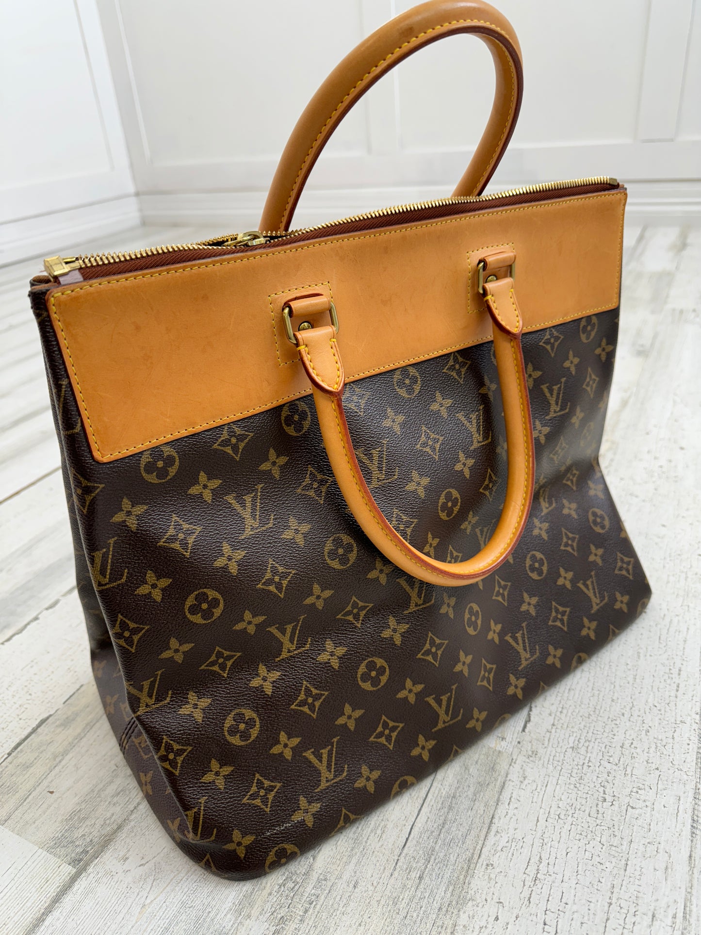 Custom Louis Vuitton Monogram Damier Ebene Canvas Bag