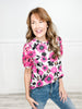 Short Sleeve Floral Top