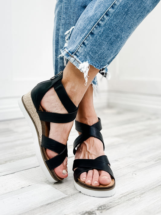 Corkys Double Dutch Black Sandal