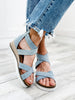 Corkys Double Dutch Blue Denim Sandal