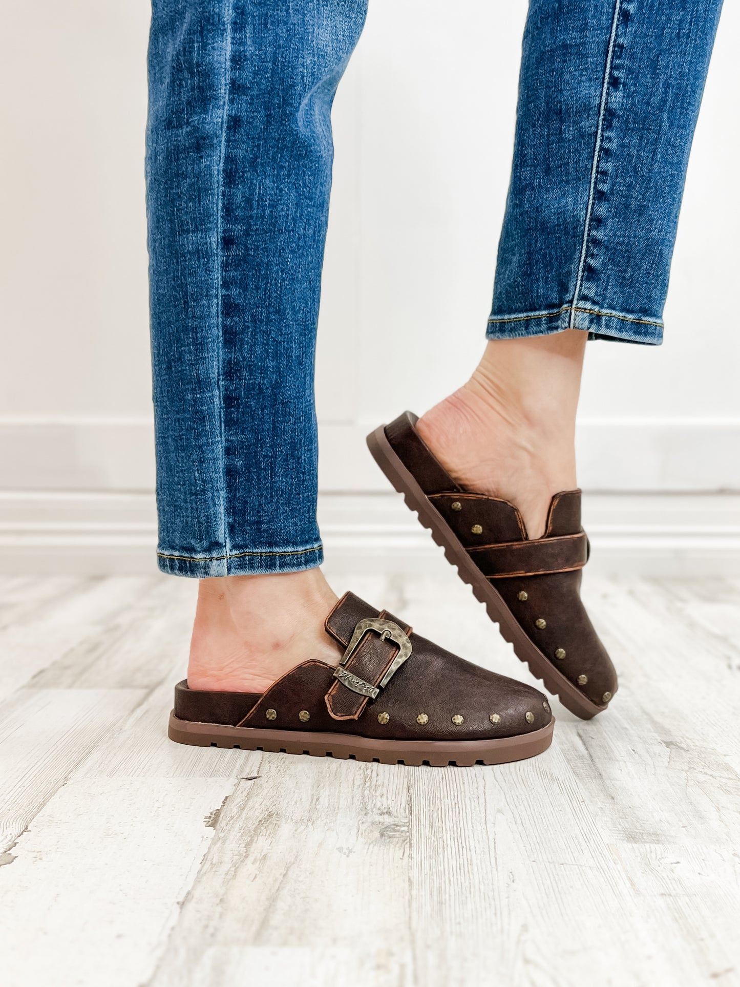 Blowfish Skylar Slip-On Mule in Brown