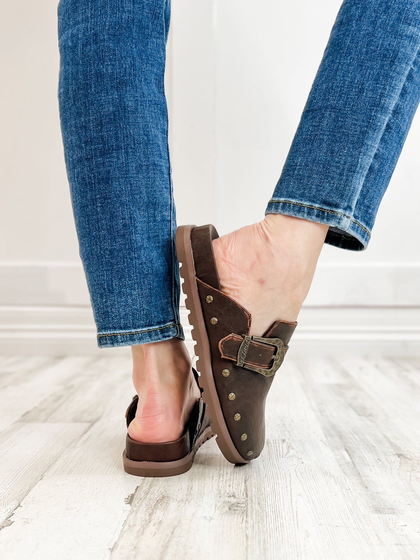 Blowfish Skylar Slip-On Mule in Brown