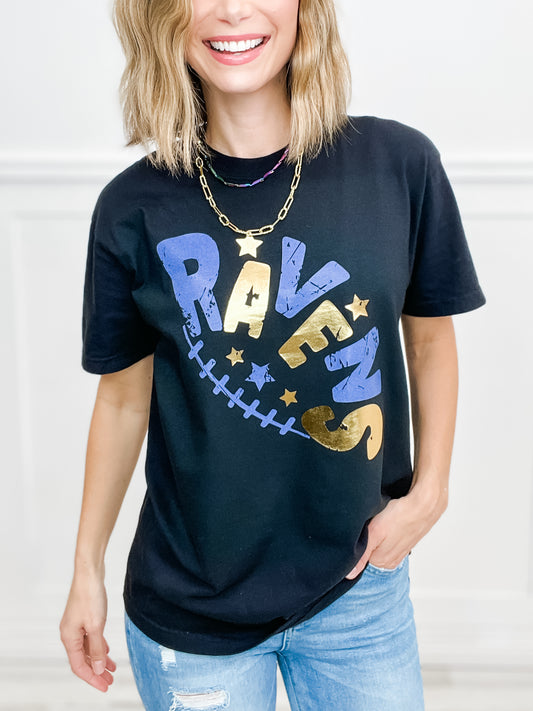 Baltimore Football Gold Foil Graphic Tee