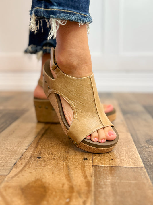 Told You So Sandals Cream Crackle by Corkys