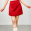 Polka Dot Satin Mini Skirt