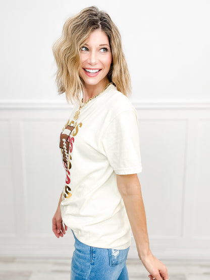 San Francisco Football Gold Foil Graphic Tee