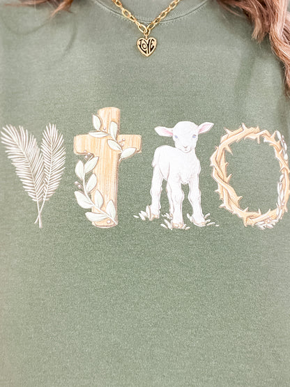 Cross and Crown of Thorns Graphic Tee