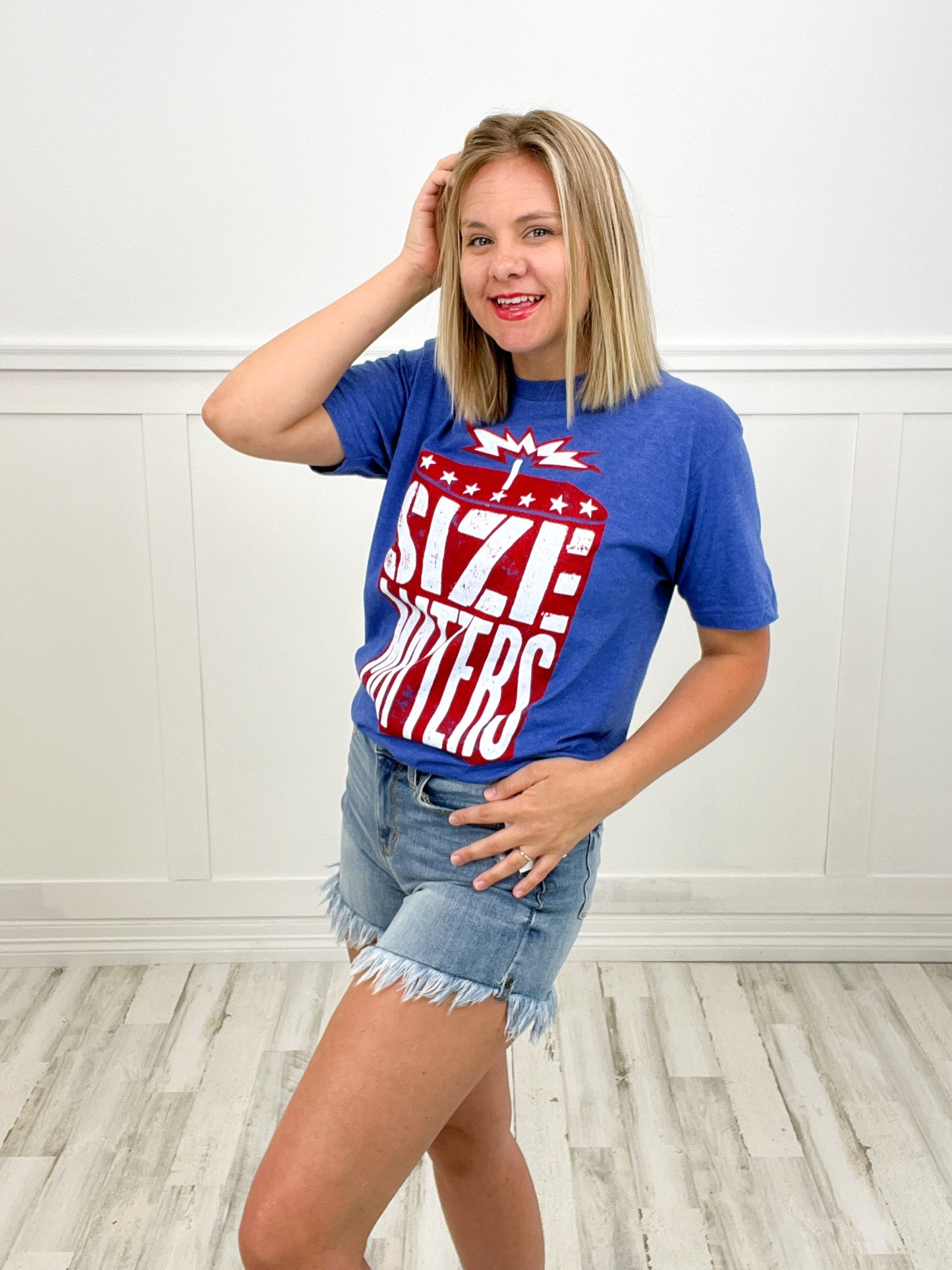 "Size Matters" 4th of July Graphic Tee