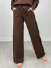 Modal Scuba Luxe Satin Straight Pant