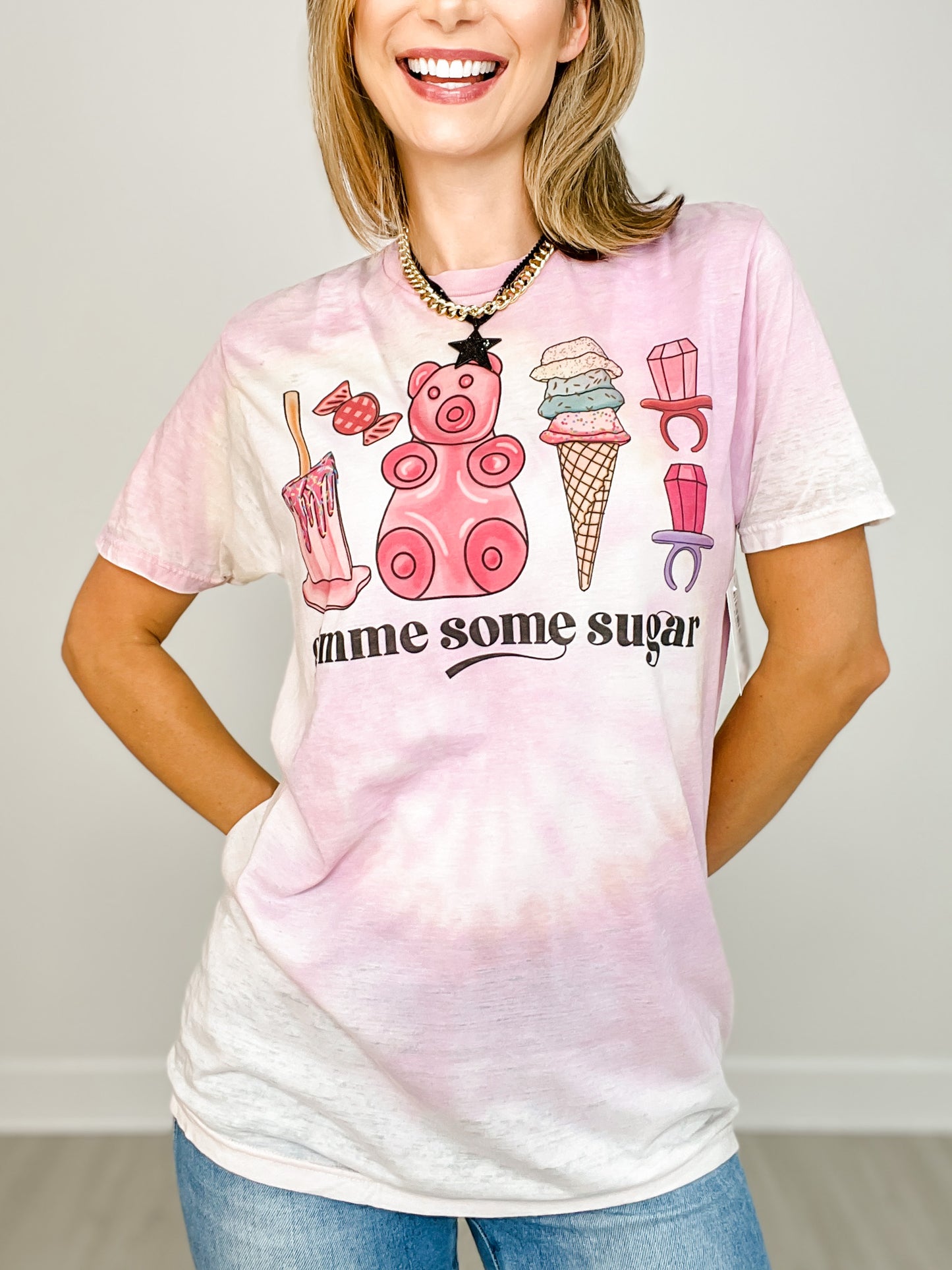 Gimme Some Sugar Tie Dye Graphic Tee