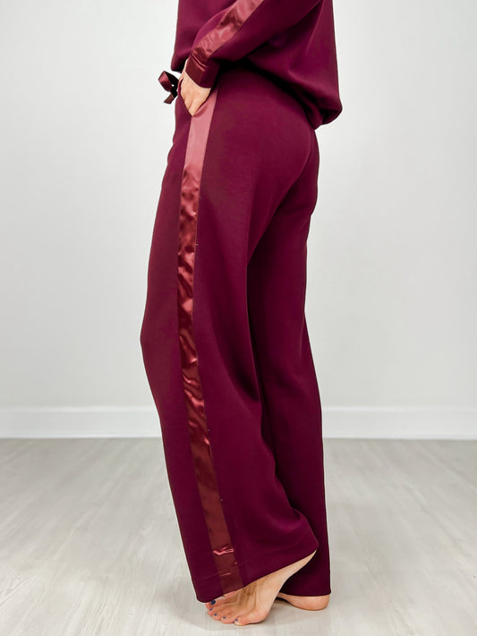 Modal Scuba Luxe Satin Straight Pant