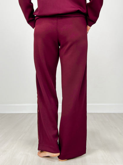Modal Scuba Luxe Satin Straight Pant
