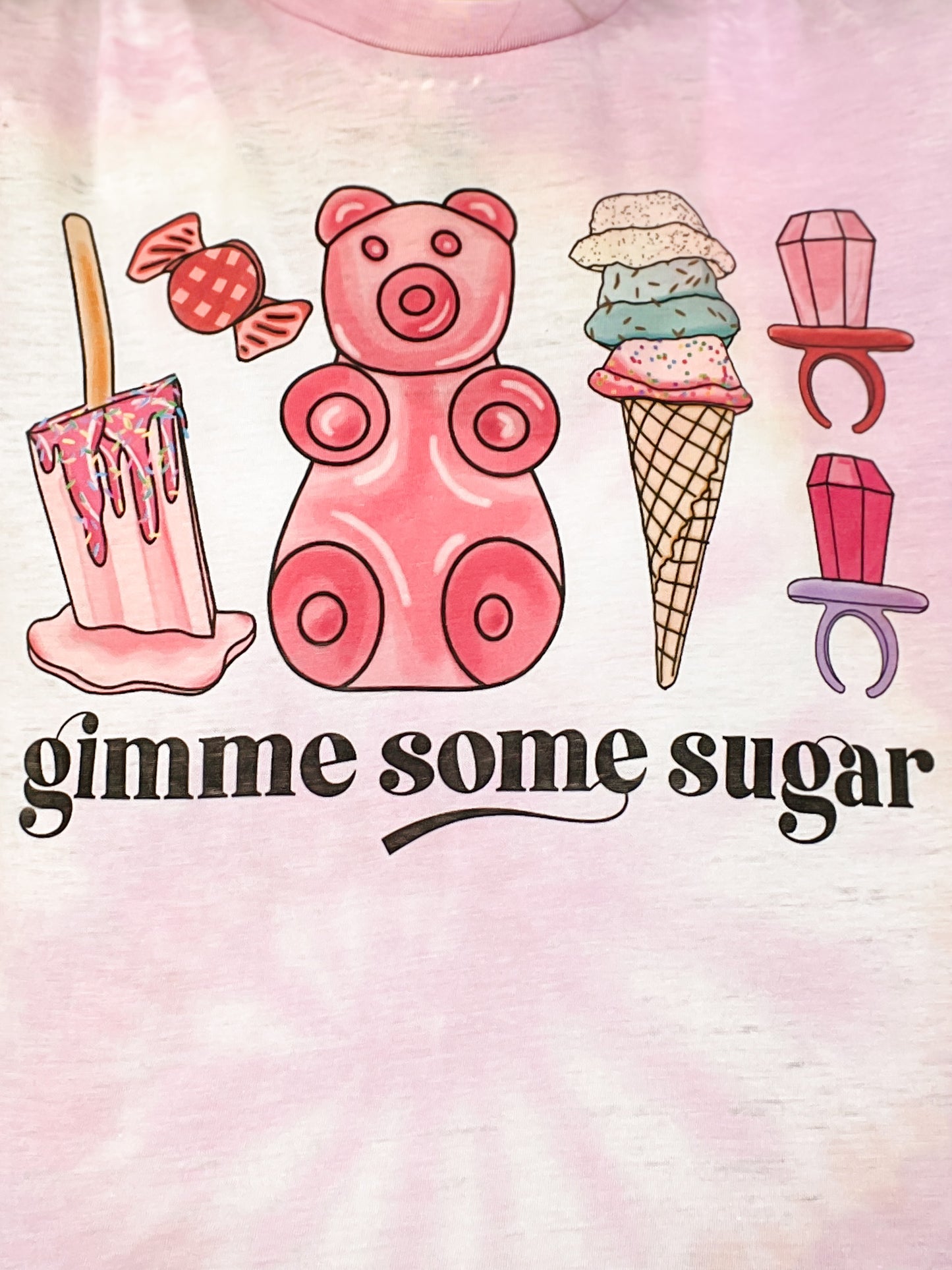 Gimme Some Sugar Tie Dye Graphic Tee