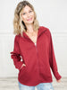 Long Sleeve Half Zip Pullover Top