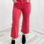 Special A Vintage Magenta High Rise Boot Cut Stretch Wide Leg