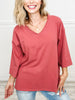 Long Sleeve V-Neck Top - SETA